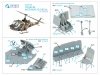 Quinta Studio QD35158 UH-1B 3D-Printed & coloured Interior on decal paper (Trumpeter) 1/35